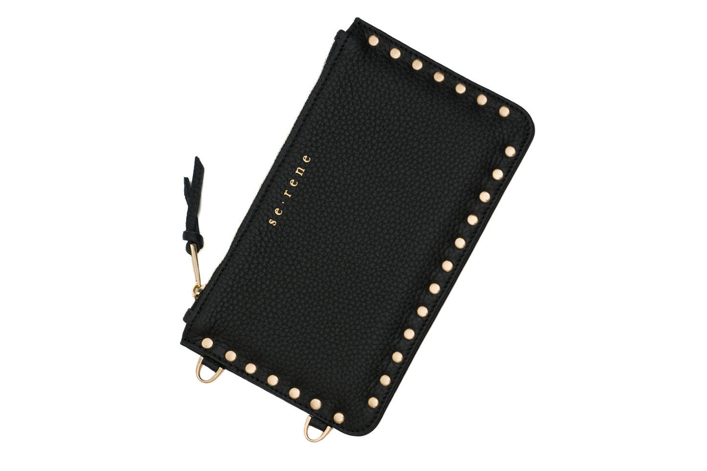 Samsung / Black with Flat Gold Studs