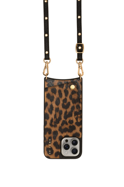 Leopard Print & Black Gold Flat Studded Complete Set